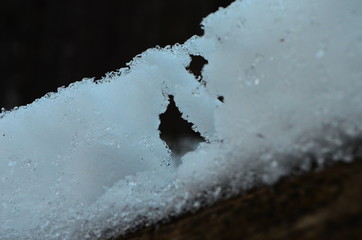 winter time and snow space