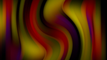 abstract gradient graphic wave motion yellow red and black background	
