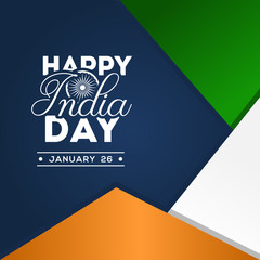 India Republic Day Vector Design For Banner or Background