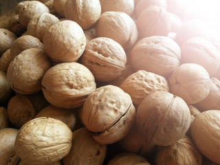 Delicious walnuts, healthy food