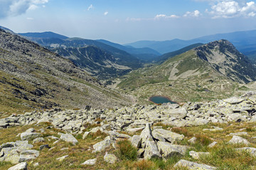 Obraz premium trail for climbing of Kamenitsa Peak, Pirin Mountain, Bulgaria