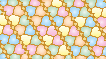 Hearts pattern for mobile, social media and websites. Valentines day.