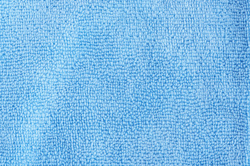 Rough blue microfiber cloth texture of microfiber towel