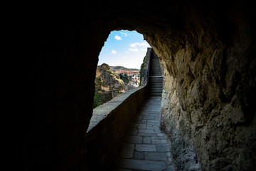 The Holy Monastery of Varlaam. The Monasteries of Meteora an UNESCO World Heritage in Kalambaka (Kalabaka), Greece.
