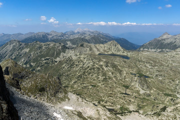 Fototapeta na wymiar landscape from Kamenitsa Peak, Pirin Mountain, Bulgaria