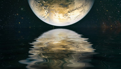 Beauty of galaxy , another world , stars in the universe. Elements of this image furnished by NASA.