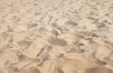 yellow sand on the beach closeup