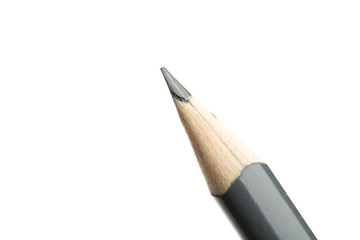 new gray triangular pencil isolated