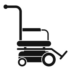 Motor wheelchair icon. Simple illustration of motor wheelchair vector icon for web design isolated on white background