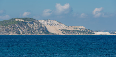 Bimssteinabbau auf der Insel Gyali zwischen den Inseln Kos und der Vulkaninsel Nisyros