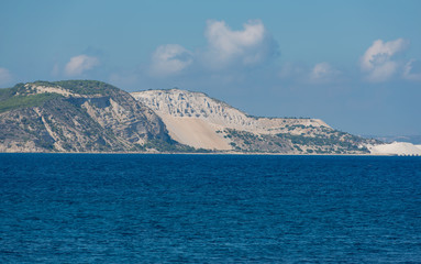 Bimssteinabbau auf der Insel Gyali zwischen den Inseln Kos und der Vulkaninsel Nisyros