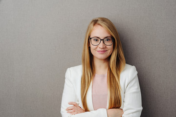 Happy young woman with a beaming grin