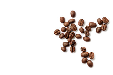 Coffee beans. Isolated on a white background