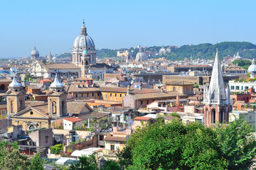 Fototapeta na wymiar Top-view of Rome