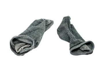 socks white, gray, black, isolated on white background