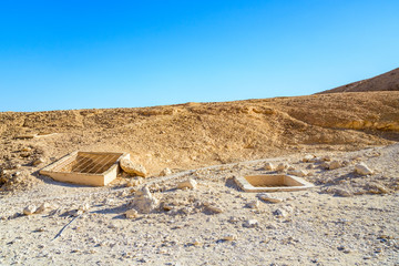 Old archeological excavations in valley of the kings. Luxor, Egypt