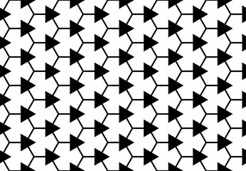 Seamless geometric pattern design illustration. Background texture. In black, white colors.