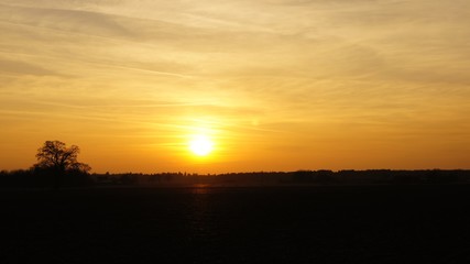 Sunset Lincolnshire Fens