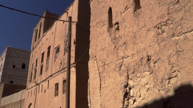 Abandoned Old Ruined Village of Al Hamra near Nizwa, Oman