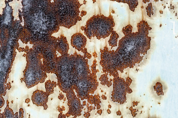 background texture pattern of old rusty iron wall