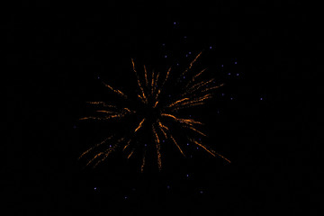 fireworks in the night sky