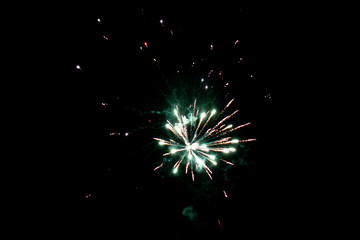 Obraz premium fireworks in the night sky