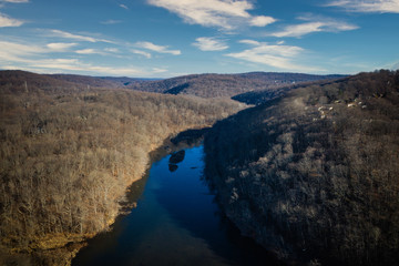 Aerial of High Bridge New Jersey
