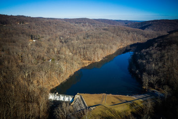 Aerial of High Bridge New Jersey