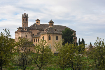 Fototapeta na wymiar The Carthusian monastery in Granada.