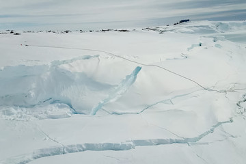 Obraz premium Ice arrays of antarctica. Icebergs in Antarctic