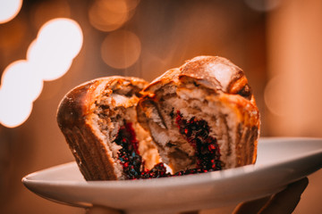 cake with nuts and chocolate