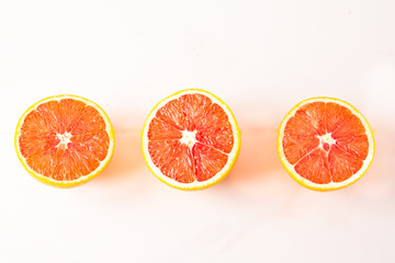 orange slices of grapefruit