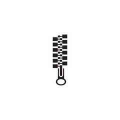 Zipper logo icon design for tailor business template