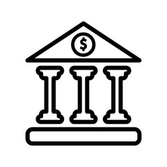 Bank Icon Vector Design Illustration