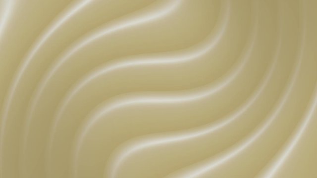White chocolate praline liquid waves. Loop video animation.