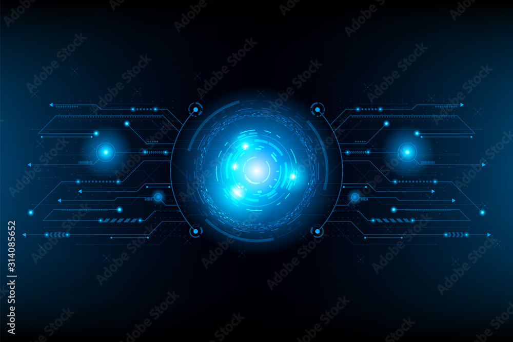 Poster abstract futuristic circuit.connection line circuit.vector and illustration