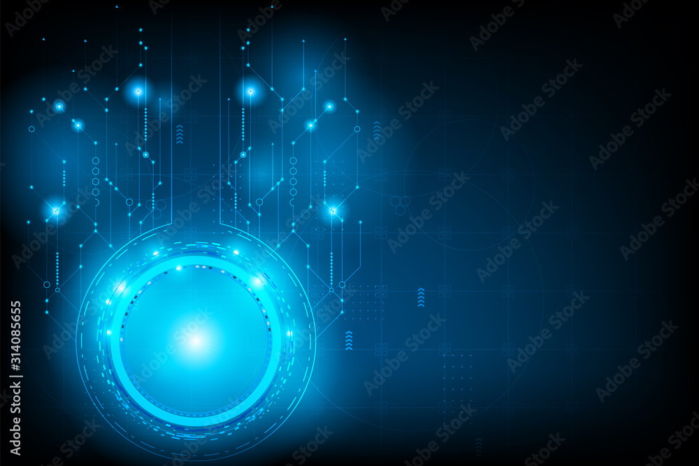 Aufkleber abstract futuristic circuit.connection line circuit.vector and illustration