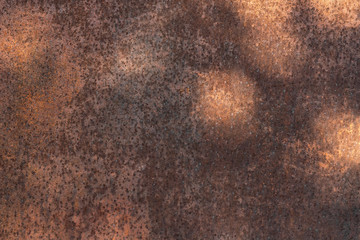 Texture of iron or metal coated with rust
