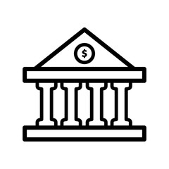 Bank Icon Vector Design Illustration
