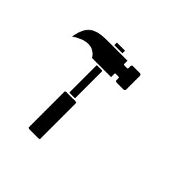 Hammer icon vector simple design