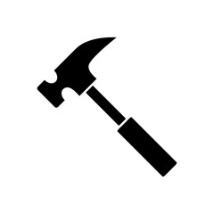 Hammer icon vector simple design