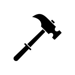 Hammer icon vector simple design