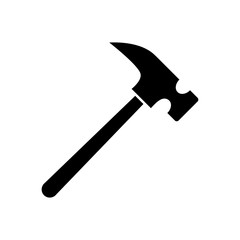 Hammer icon vector simple design