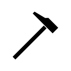Hammer icon vector simple design
