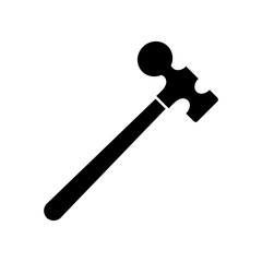 Hammer icon vector simple design