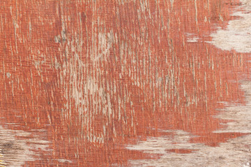 Background old vintage painted red plywood