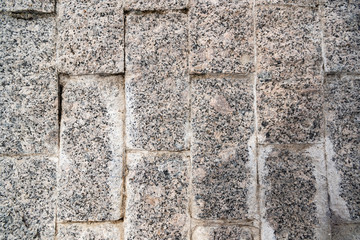 Background of stone pavers on top