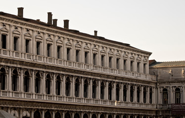 Fototapeta na wymiar Venice architecture antique monuments san marco suqare tour venice