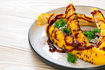 grilled corn with bbq sauce