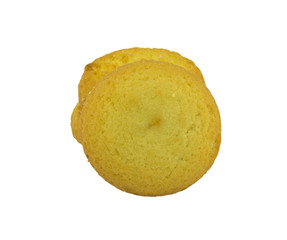 Cookies isolated on white background. Clipping Path. Full depth of field.